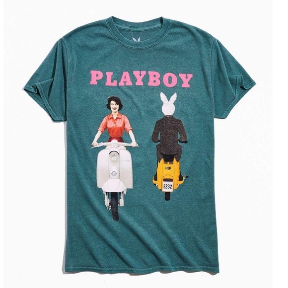 PLAYBOY Other - Men Urban Outfitters Playboy Retro Scooter Tee in Green